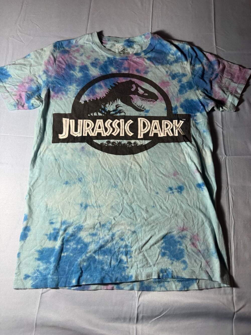 Jurassic Park Tie Dye Logo T-Shirt Size Small